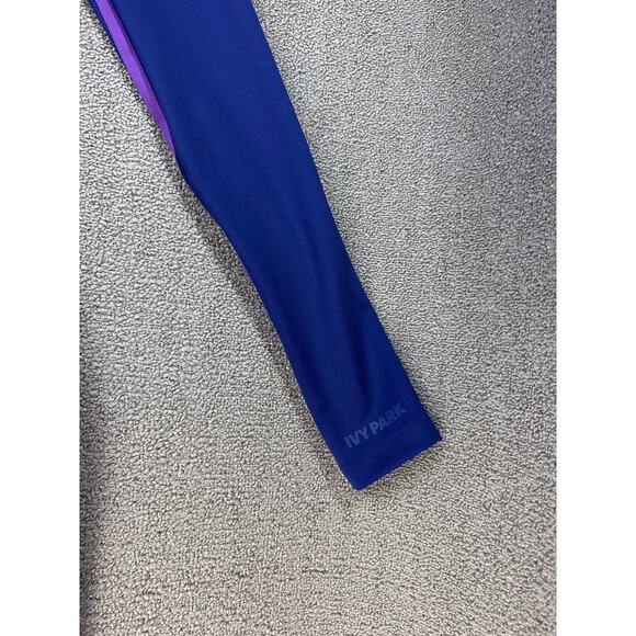 Adidas x Ivy Park Park Trails Collection Spandex Dress Long Sleeve Midi Purple M - Picture 7 of 15